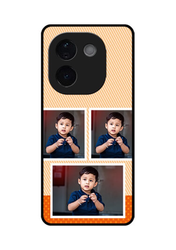 iQOO Z9s Pro 5G Custom Glass Phone CaseBulk Photos Upload Design