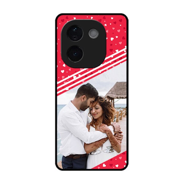 iQOO Z9s Pro 5G Custom Glass Phone CaseValentines Gift Design