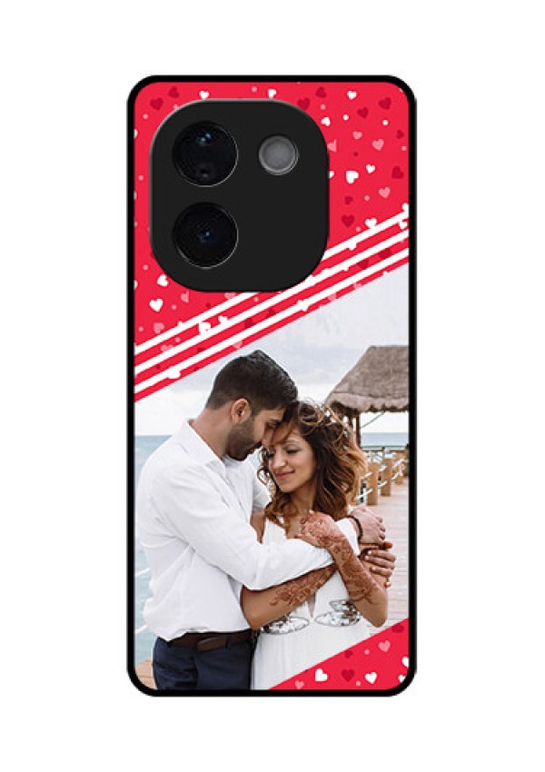 iQOO Z9s Pro 5G Custom Glass Phone CaseValentines Gift Design