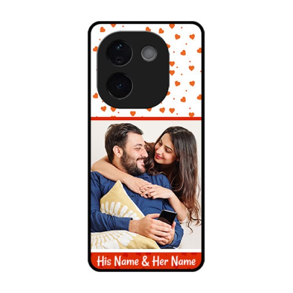 iQOO Z9s Pro 5G Custom Glass Phone CaseOrange Love Symbol Design iQOO Z9s Pro 5G Custom Glass Phone CaseOrange Love Symbol Design