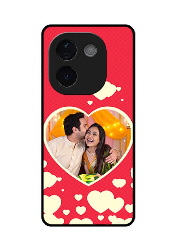 iQOO Z9s Pro 5G Custom Glass Phone CaseLove Symbols Phone Cover Design