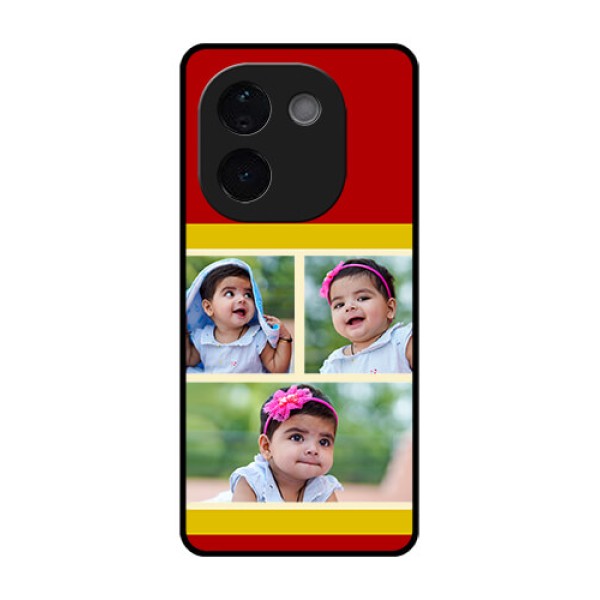 iQOO Z9s Pro 5G Custom Glass Phone CaseMultiple Pic Upload Design