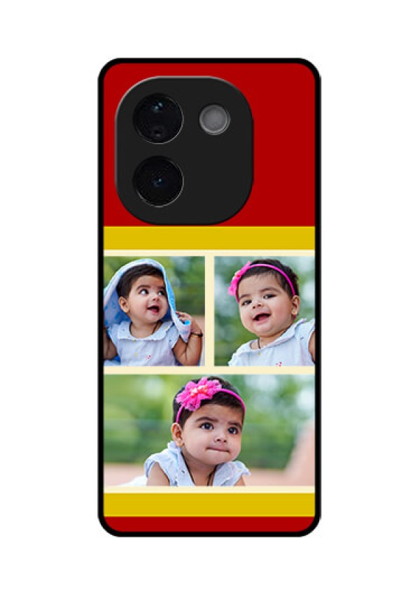 iQOO Z9s Pro 5G Custom Glass Phone CaseMultiple Pic Upload Design