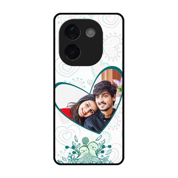 iQOO Z9s Pro 5G Custom Glass Phone CasePremium Couple Design