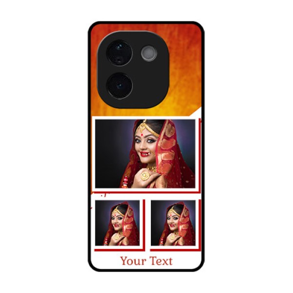iQOO Z9s Pro 5G Custom Glass Phone CaseWedding Memories Design