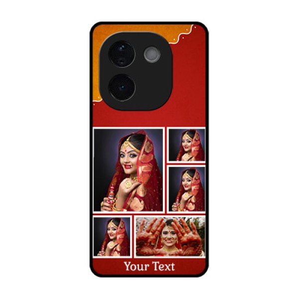 iQOO Z9s Pro 5G Custom Glass Phone CaseWedding Pic Upload Design