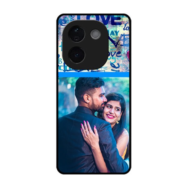 iQOO Z9s Pro 5G Custom Glass Phone CaseColorful Love Design