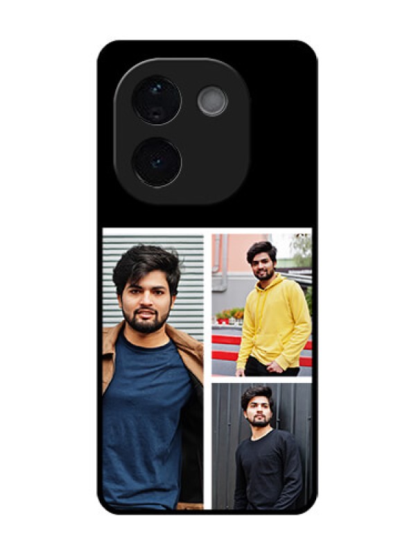 Custom iQOO Z9s Pro 5G Custom Glass Phone CaseUpload Multiple Picture Design