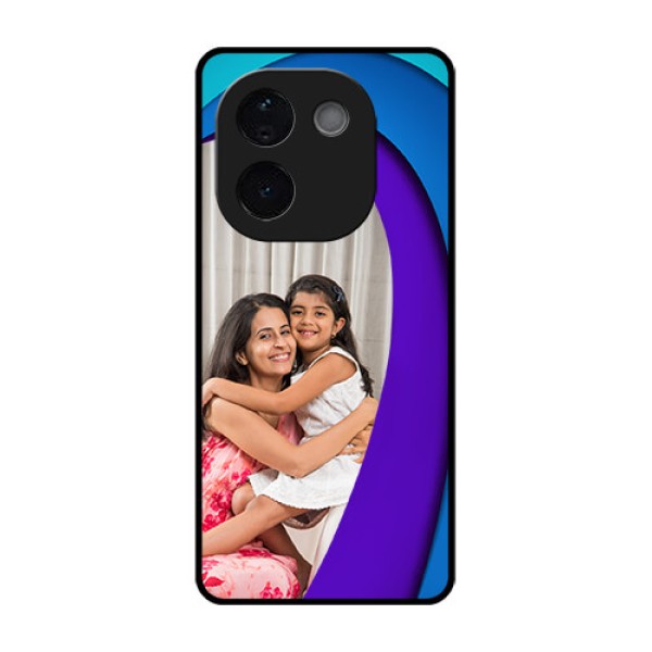 iQOO Z9s Pro 5G Custom Glass Phone CaseSimple Pattern Design