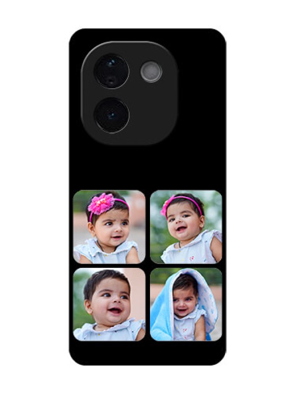 Custom iQOO Z9s Pro 5G Custom Glass Phone CaseMultiple Pictures Design