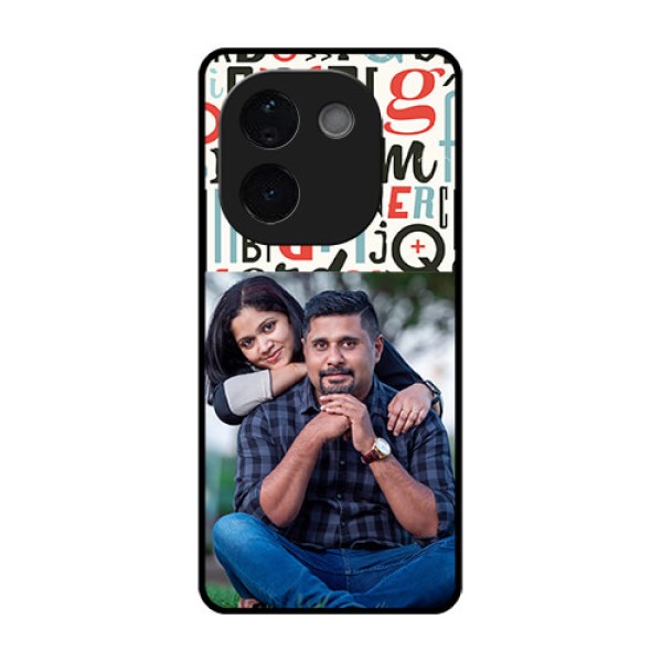 iQOO Z9s Pro 5G Custom Glass Phone CaseAlphabet Design