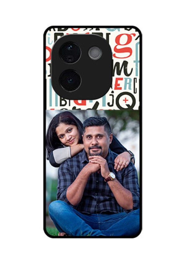 iQOO Z9s Pro 5G Custom Glass Phone CaseAlphabet Design