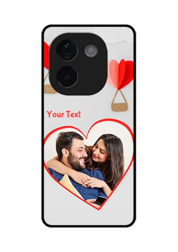 iQOO Z9s Pro 5G Custom Glass Phone CaseParachute Love Design