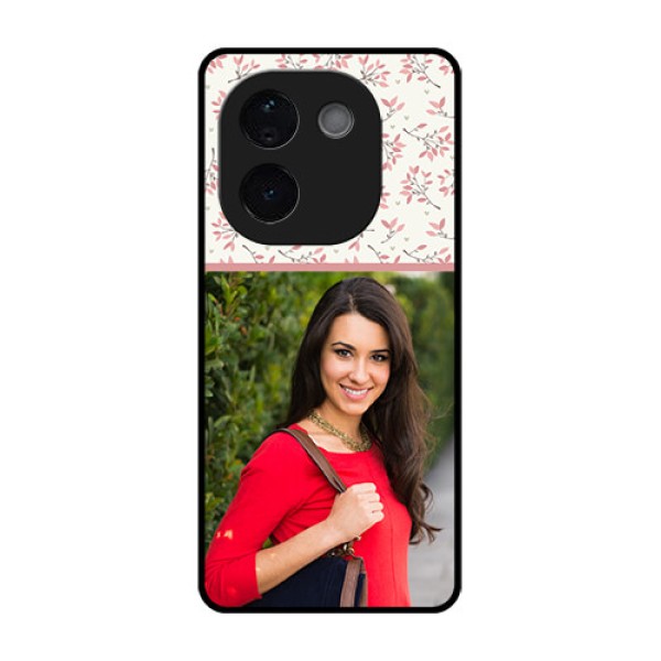 iQOO Z9s Pro 5G Custom Glass Phone CaseStunning Floral Design