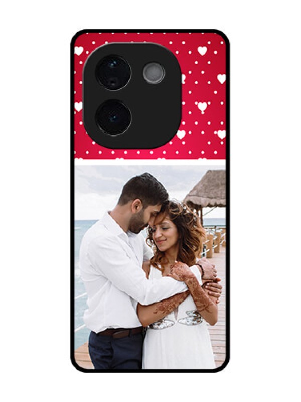 Custom iQOO Z9s Pro 5G Custom Glass Phone CaseHearts Mobile Case Design