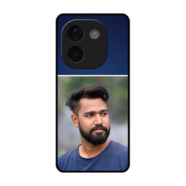 iQOO Z9s Pro 5G Custom Glass Phone CaseSimple Royal Blue Design iQOO Z9s Pro 5G Custom Glass Phone CaseSimple Royal Blue Design