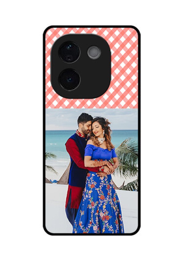 iQOO Z9s Pro 5G Custom Glass Phone CasePink Pattern Design