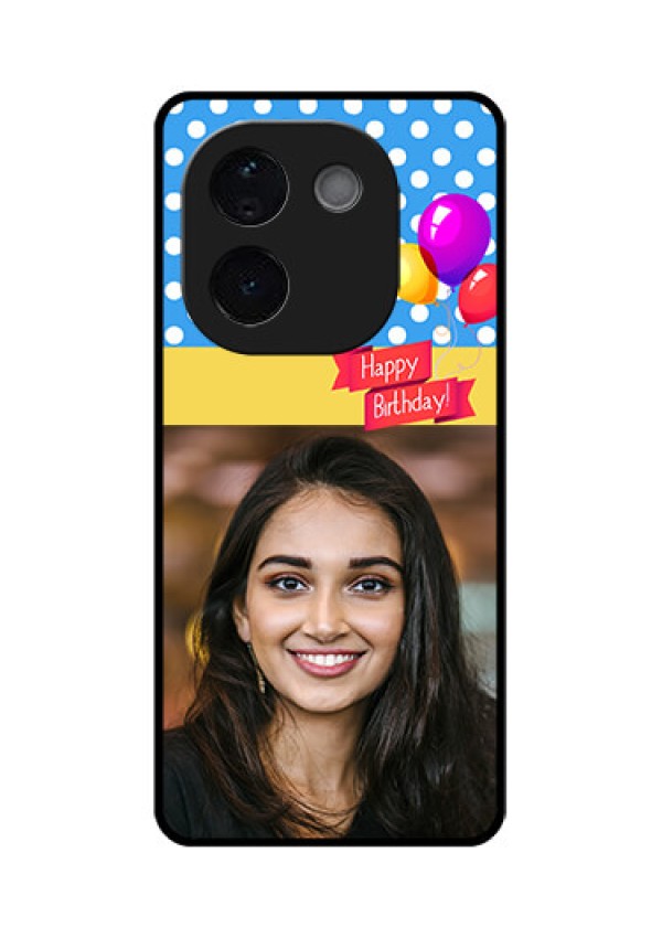 iQOO Z9s Pro 5G Custom Glass Phone CaseHappy Birthday Design