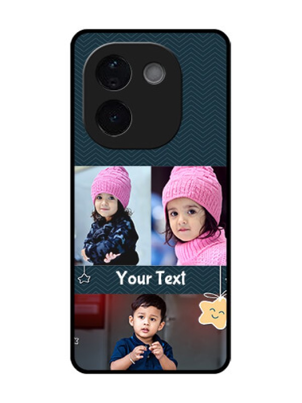 Custom iQOO Z9s Pro 5G Custom Glass Phone CaseHanging Stars Design