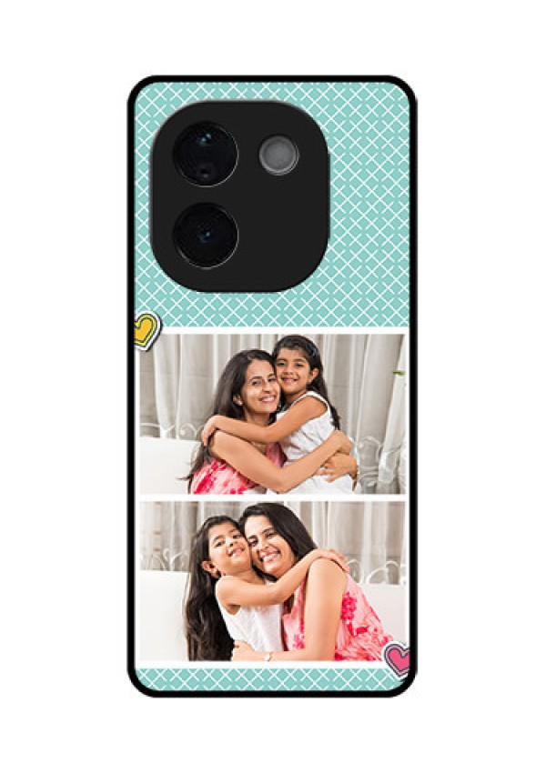 iQOO Z9s Pro 5G Custom Glass Phone Case2 Image Holder With Pattern Design