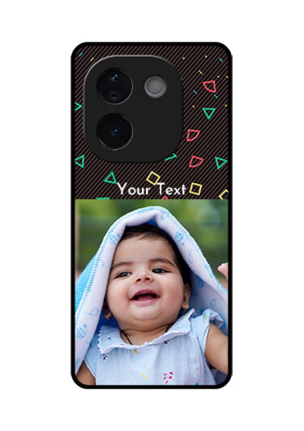 iQOO Z9s Pro 5G Custom Glass Phone CaseWith Confetti Birthday Design