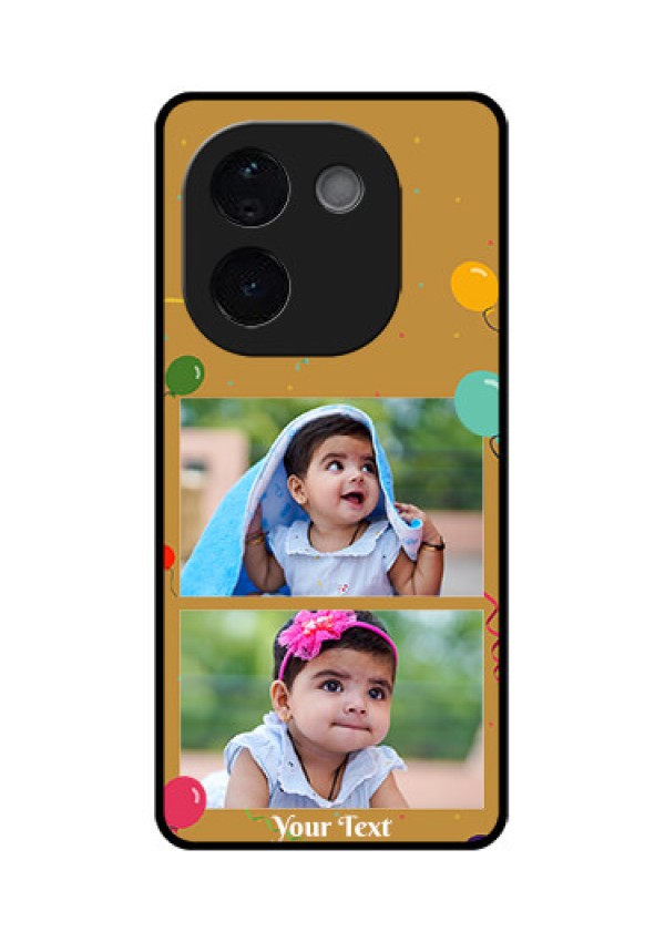 iQOO Z9s Pro 5G Custom Glass Phone CaseImage Holder With Birthday Celebrations Design