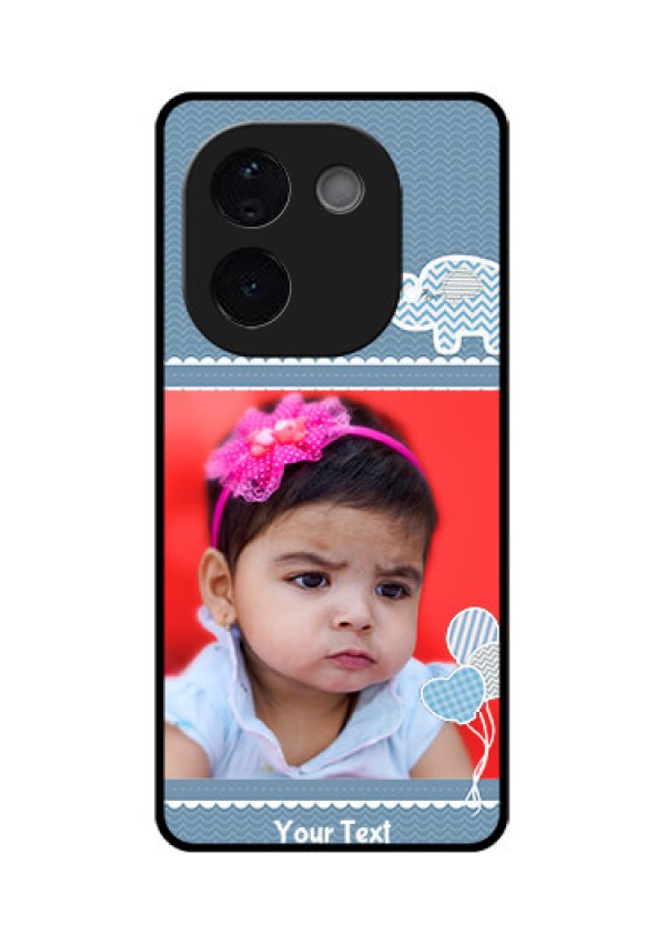 iQOO Z9s Pro 5G Custom Glass Phone CaseWith Kids Pattern Design