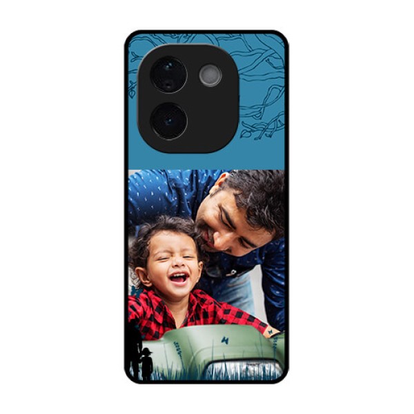 iQOO Z9s Pro 5G Custom Glass Phone CaseBest Dad Design