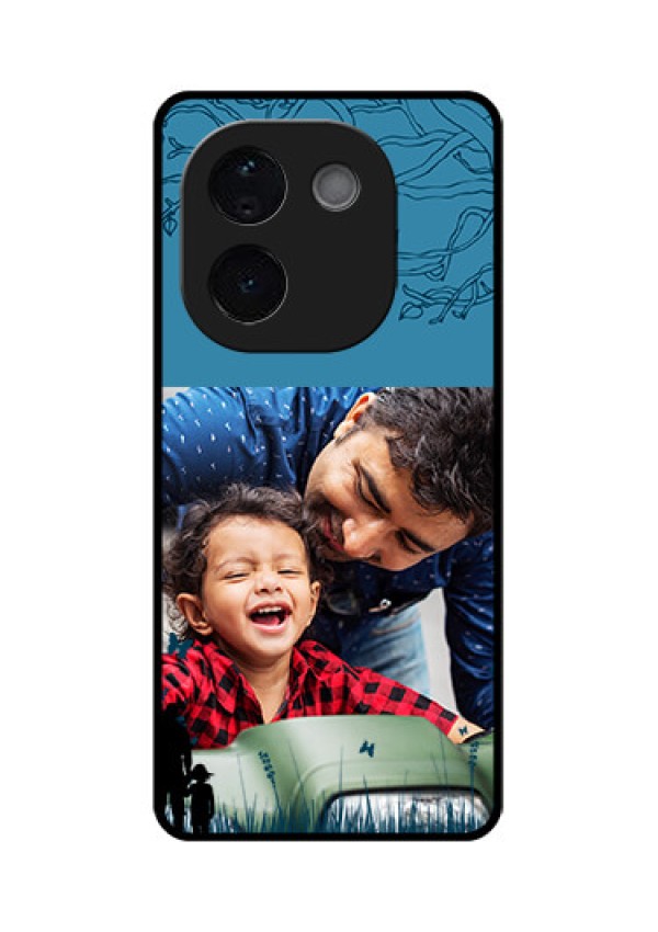 iQOO Z9s Pro 5G Custom Glass Phone CaseBest Dad Design