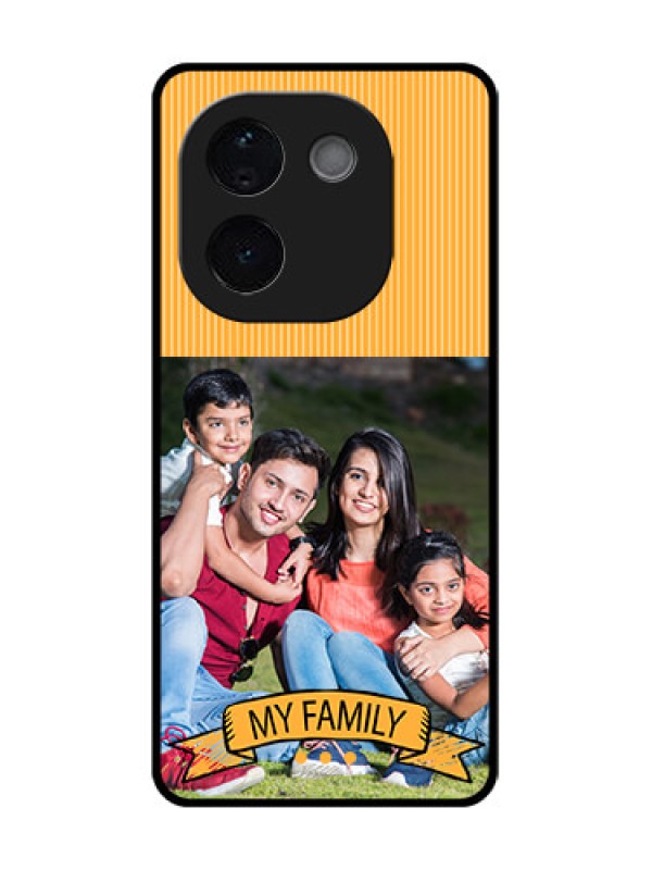 Custom iQOO Z9s Pro 5G Custom Glass Phone CaseMy Family Design