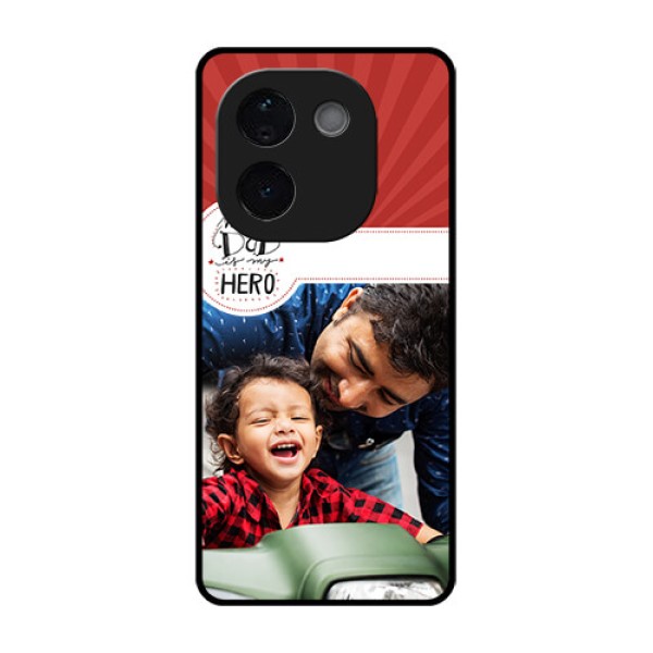 iQOO Z9s Pro 5G Custom Glass Phone CaseMy Dad Hero Design