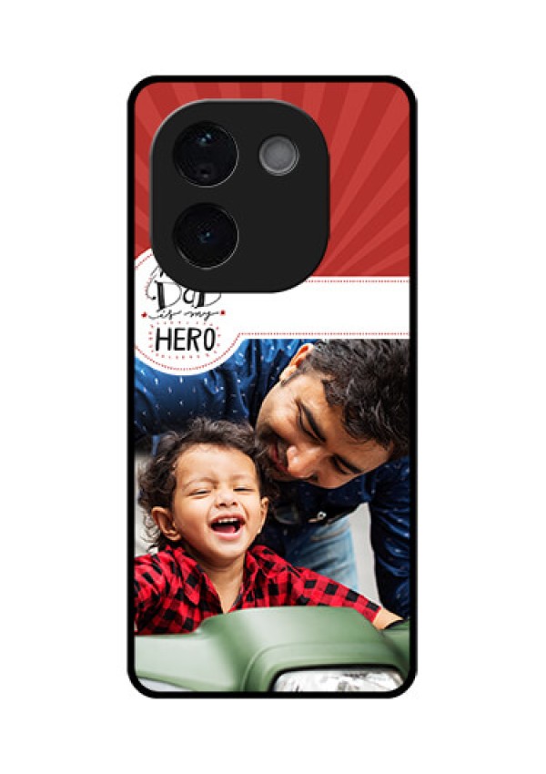 iQOO Z9s Pro 5G Custom Glass Phone CaseMy Dad Hero Design