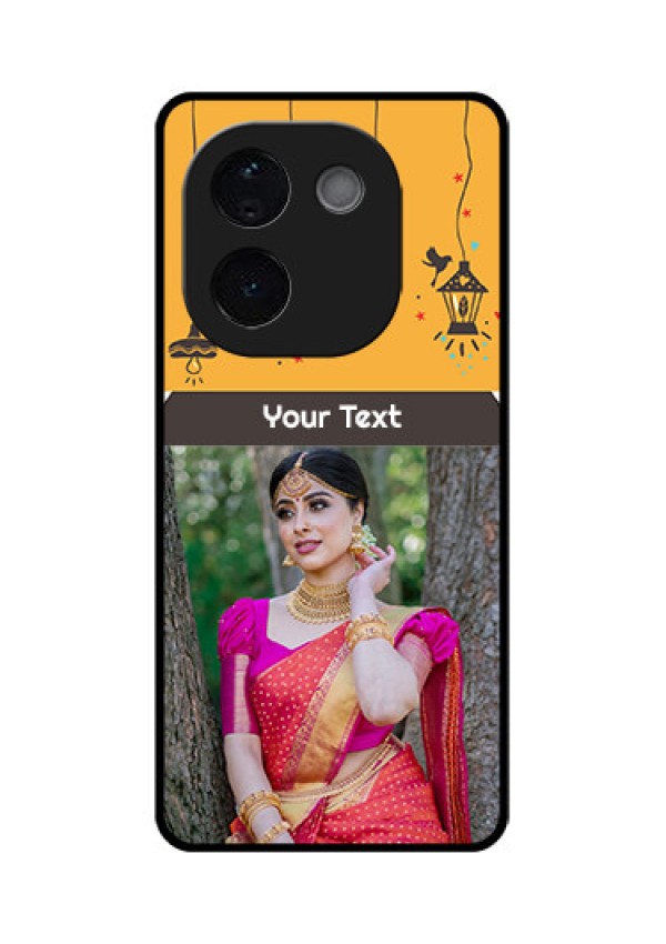 iQOO Z9s Pro 5G Custom Glass Phone CaseWith Family Picture And Icons