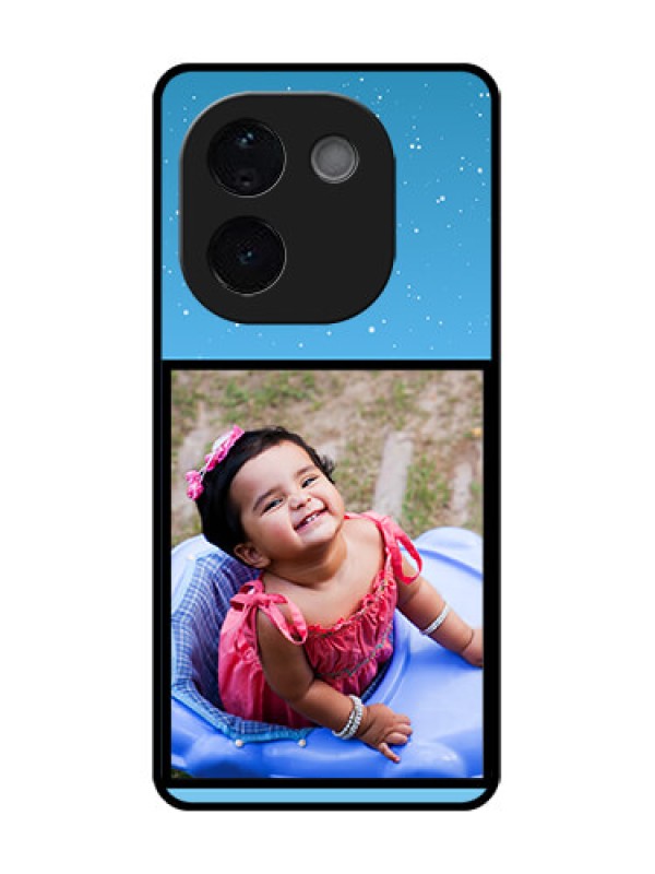 Custom iQOO Z9s Pro 5G Custom Glass Phone CaseWave Pattern Colorful Design