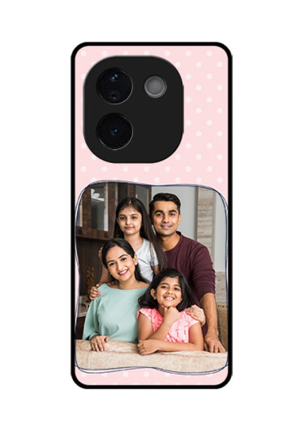 iQOO Z9s Pro 5G Custom Glass Phone CaseFamily With Dots Design