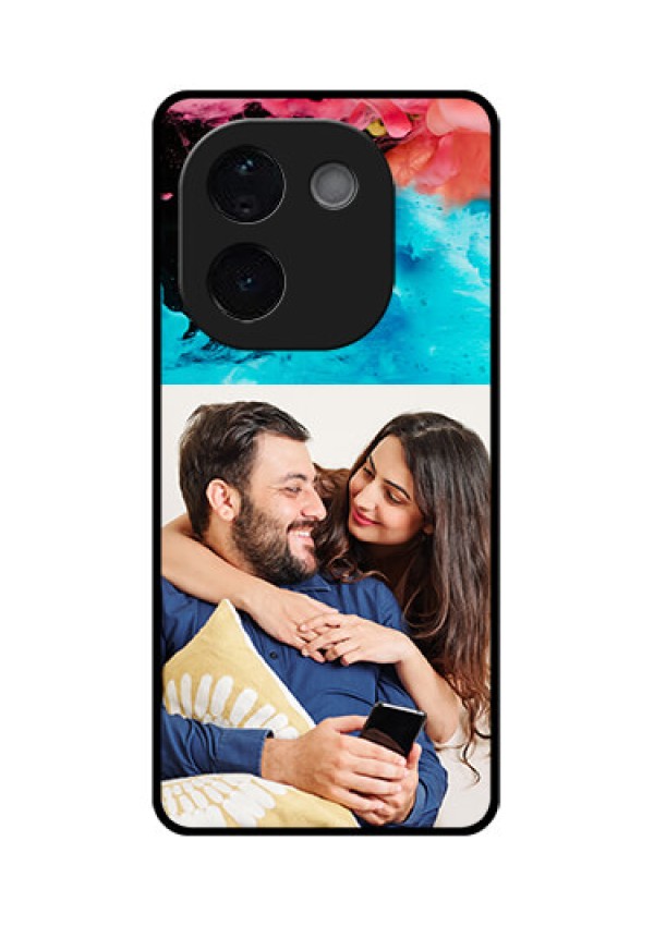 iQOO Z9s Pro 5G Custom Glass Phone CaseQuote With Acrylic Painting Design