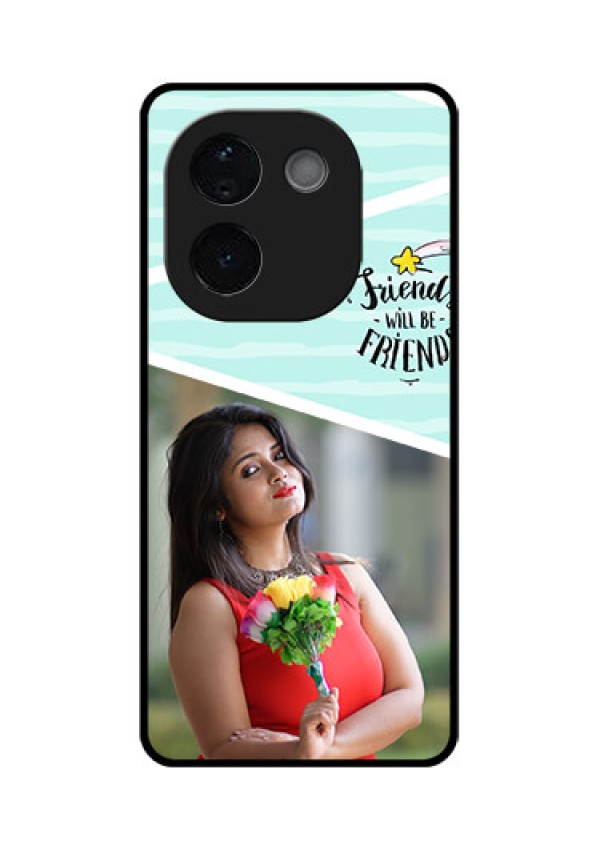 iQOO Z9s Pro 5G Custom Glass Phone CaseFriends Picture Icon Design