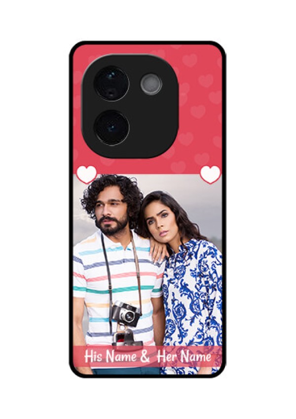 iQOO Z9s Pro 5G Custom Glass Phone CaseSimple Love Design