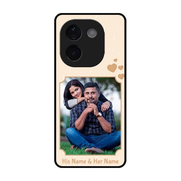 iQOO Z9s Pro 5G Custom Glass Phone CaseWith Confetti Love Design