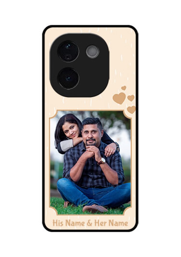 iQOO Z9s Pro 5G Custom Glass Phone CaseWith Confetti Love Design