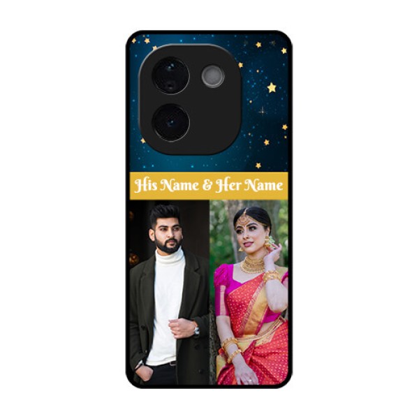 iQOO Z9s Pro 5G Custom Glass Phone CaseGalaxy Stars Backdrop Design