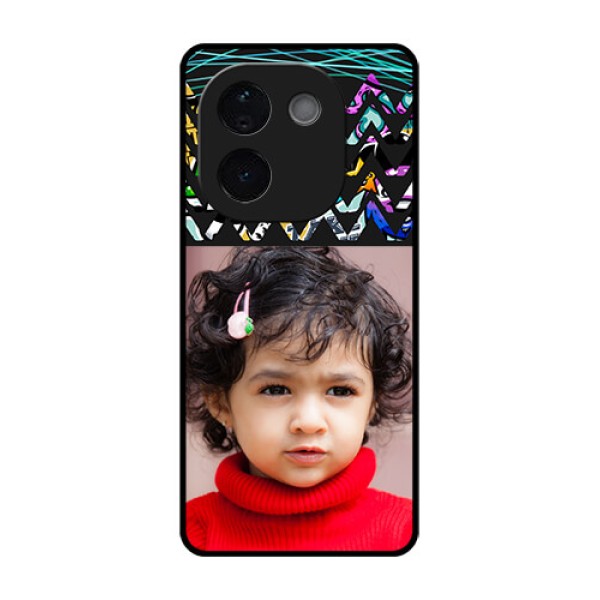 iQOO Z9s Pro 5G Custom Glass Phone CaseNeon Abstract Design