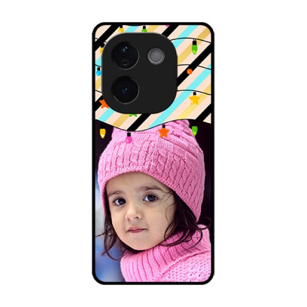 iQOO Z9s Pro 5G Custom Glass Phone CaseLights Hanging Design