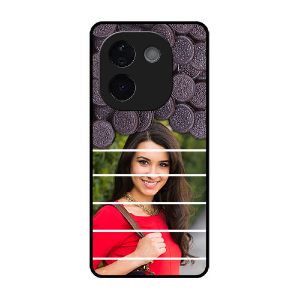 iQOO Z9s Pro 5G Custom Glass Phone CaseWith Oreo Biscuit Design