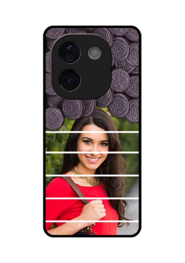 iQOO Z9s Pro 5G Custom Glass Phone CaseWith Oreo Biscuit Design
