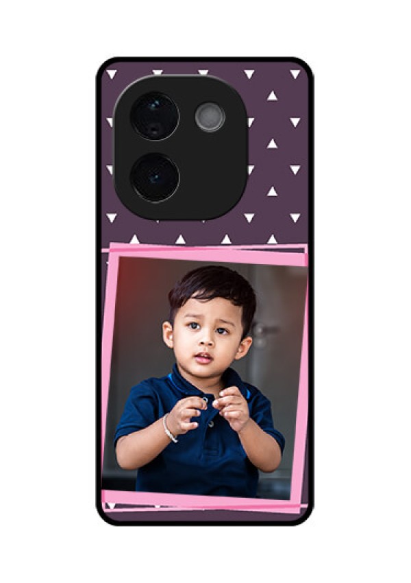 iQOO Z9s Pro 5G Custom Glass Phone CaseTriangle Pattern Dotted Design