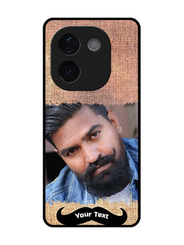 Custom iQOO Z9s Pro 5G Custom Glass Phone CaseWith Texture Design