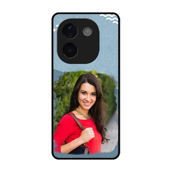 iQOO Z9s Pro 5G Custom Glass Phone CaseGrunge Line Art Design iQOO Z9s Pro 5G Custom Glass Phone CaseGrunge Line Art Design