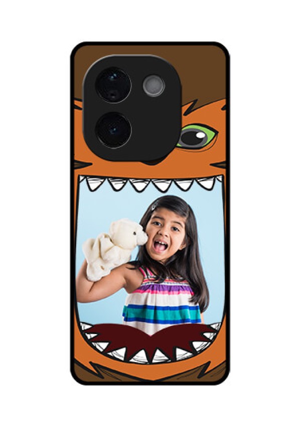iQOO Z9s Pro 5G Custom Glass Phone CaseOwl Monster Back Case Design