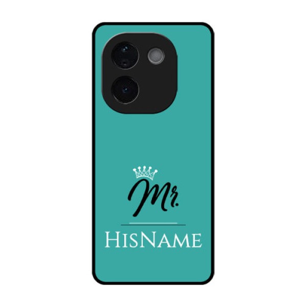 iQOO Z9s Pro 5G Custom Glass Phone CaseMr With Name Design